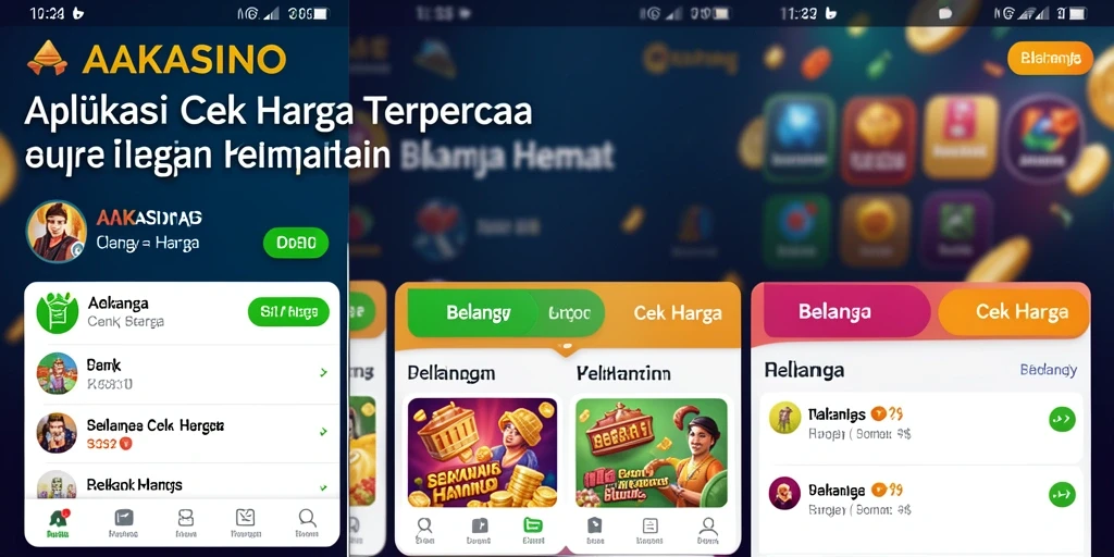 Tampilan antarmuka AAKASINO untuk cek harga produk yang sederhana dan efisien.