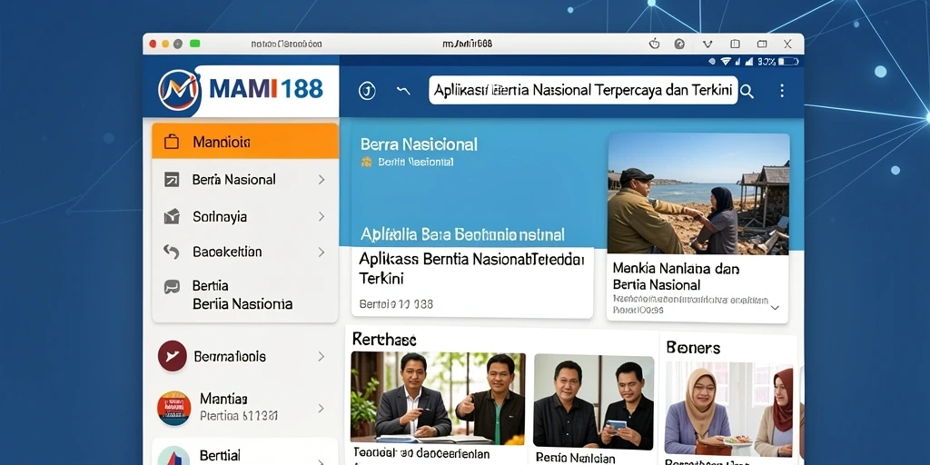 Antarmuka aplikasi MAMI188 yang menarik dan informatif.