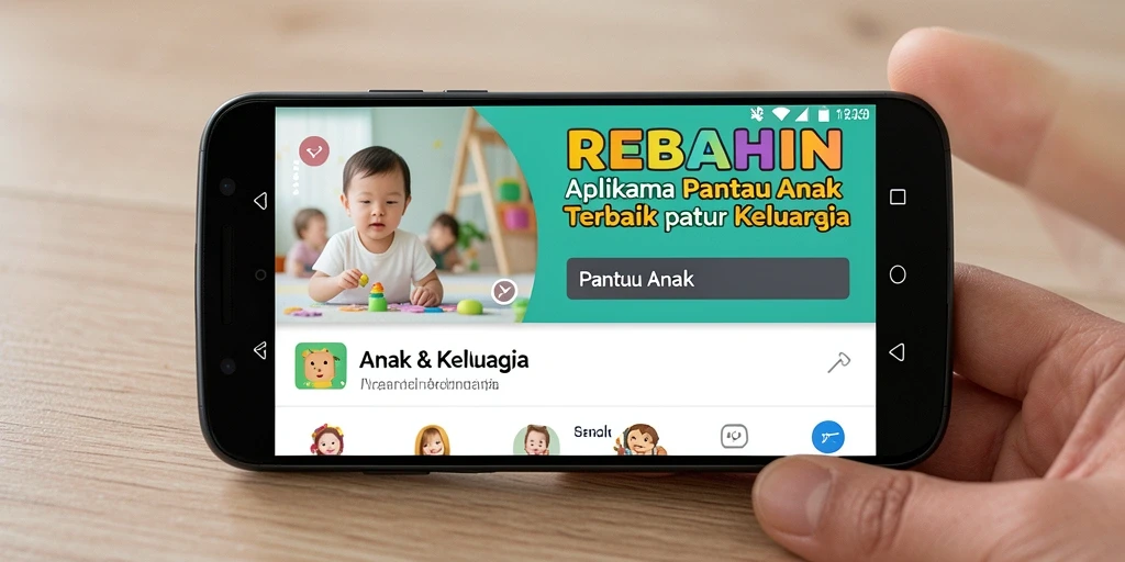 Tampilan antarmuka pengguna REBAHIN untuk Pantau Anak yang ramah dan menarik.