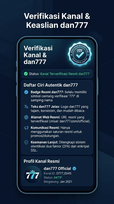 Kanal Resmi dan777 untuk Pengguna Android Indonesia