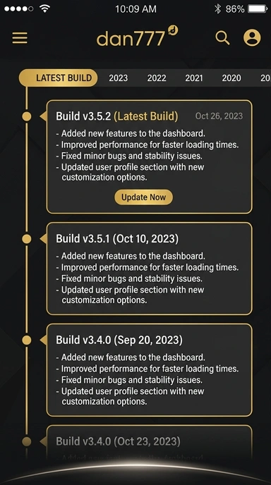 Riwayat Versi dan777 untuk Pengguna Android